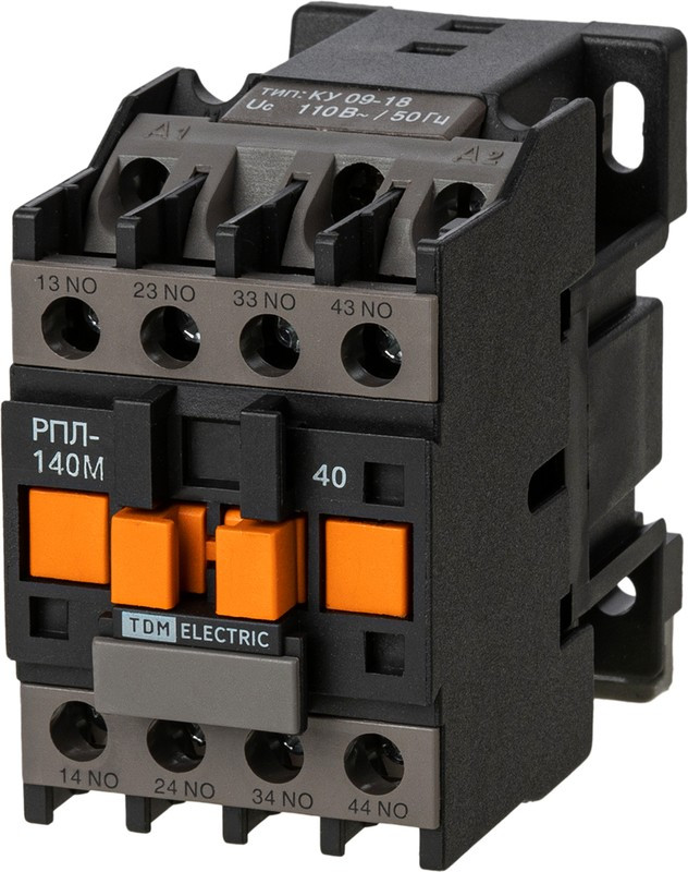 РПЛ-140М УХЛ4Б, 16А, 110В 50Гц, 4НО TDM РПЛ-140М УХЛ4Б, 16А, 110В 50Гц, 4НО TDM