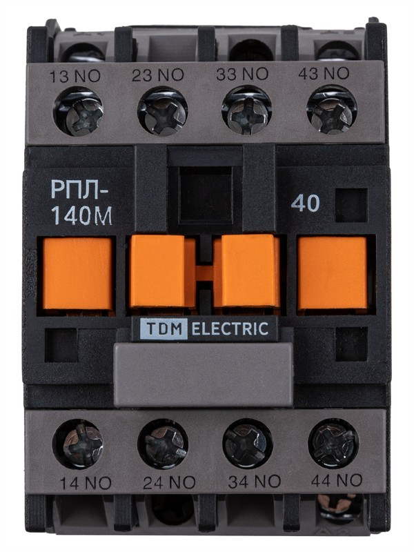 РПЛ-140М УХЛ4Б, 16А, 110В 50Гц, 4НО TDM РПЛ-140М УХЛ4Б, 16А, 110В 50Гц, 4НО TDM