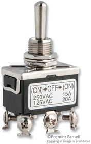 SPC21174, SWITCH, TOGGLE, DPDT, 20A, 125V