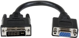 DVIVGAMF8IN, Переходник разъема, DVI-I, 29 вывод(-ов), Штекер, VGA, 8 вывод(-ов), Гнездо