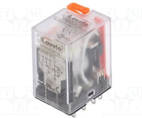 HR602CA110, Реле: электромагнитное, DPDT, Uобмотки: 110ВAC, 7A/250ВAC, 7А, 40г