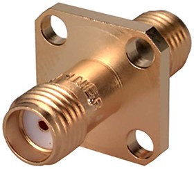37_SMA-50-0-1/111_NE, RF Adapter, Panel Feed-Through, SMA Socket - SMA Socket, 50Ohm