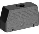 1106465-7, Heavy Duty Power Connectors Size 8 Hood M32 Lock Clip Top Entry