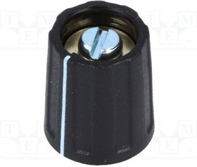 A2613040, Ручка, с указателем, ABS, dоси: 4мм, d13,5x15,5мм, черный