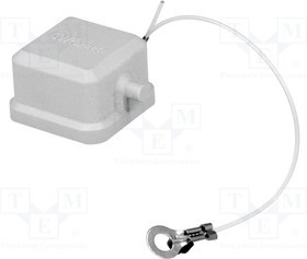 MX-93601-0708, Защитная крышка, размер 3А, шнур, на защелке, полиамид, 21x21мм