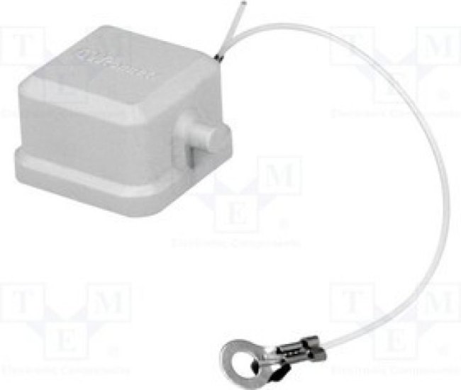 MX-93601-0708, Защитная крышка, размер 3А, шнур, на защелке, полиамид, 21x21мм