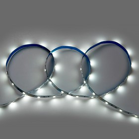 General Лента Светодиодная 5 метров 7,2Вт 12В SMD5050 10мм 150 диодов 12 Лм/чип IP20 6500К Холодный белый свет 5020 GLS-5050-30-7.2-12-IP20-