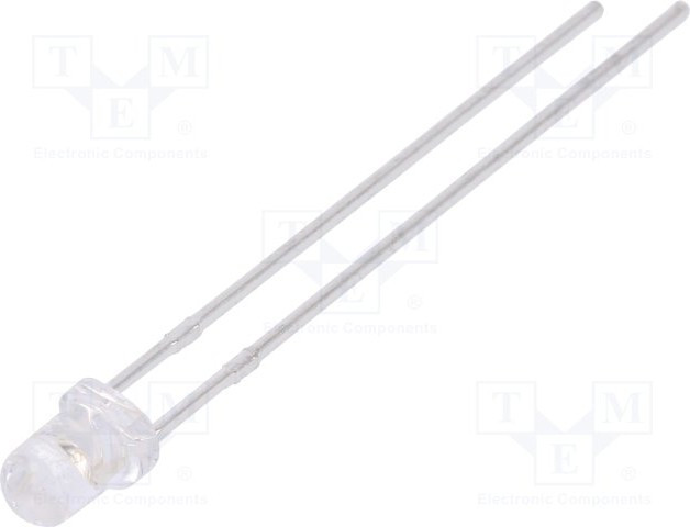 LL-304BC4B-B4-2BD, LED; 3mm; blue; 2200?3800mcd; 30°; Front: convex; 2.6?3.6V