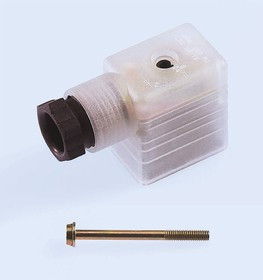 933715100 GMNL 209 NJ LED 230 YE black, GMNL 2P+E DIN 43650 B, Female DIN 43650 Connector, with Indicator Light, 250 V ac/dc Voltage