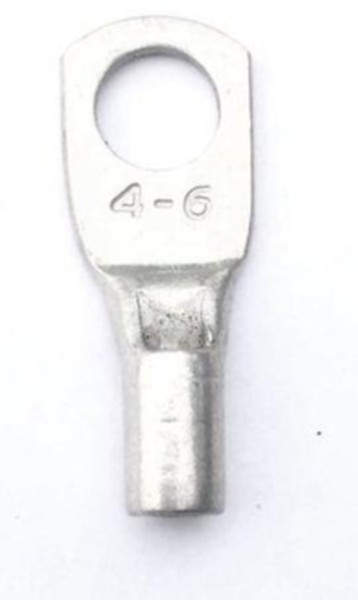 Наконечник ТМЛ под пайку листовой изогнутый 6кв.мм М2 под винт d5мм (уп.100шт) DKC 2CT75 Наконечник ТМЛ под пайку листовой изогнутый 6кв.мм М2 под винт d5мм (уп.100шт) DKC 2CT75