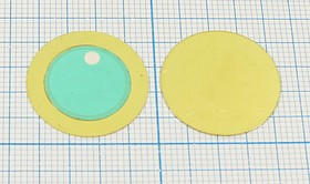 Пьезоэлектрическая диафрагма на бронзовой основе 21x0.33мм и защитным покрытием; пб 21,0x0,33\\D\ 3,