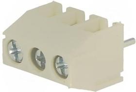 TB-3.5-P-3P/GY, Зажимная рейка для печатных плат, угловой 90°, 3,5мм, на PCB