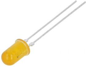 HLMP-3650, LED; 5mm; yellow; 2.2mcd; 60°; Front: convex; 5V HLMP-3650, LED; 5mm; yellow; 2.2mcd; 60°; Front: convex; 5V