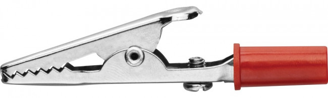 Зажим ОНЛАЙТ 80 848 OAC-15A-53-R25, крокодил, крас, 15 А, упаковка 25шт)