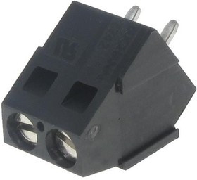 2MA-02, Fixed Terminal Blocks 2 POS 5.08MM TERMI-BLOK TOP WI