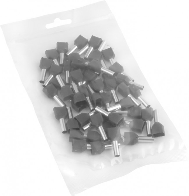 Наконечник штыревой втулочный изол. НШвИ(2) 4-12 (уп.50шт) EKF nhvi2-4.0-12