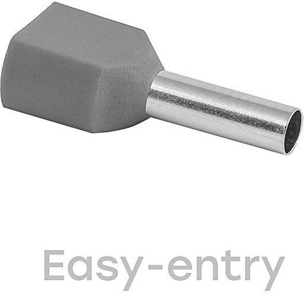 Наконечник штыревой втулочный изол. НШвИ(2) 4-12 (уп.50шт) EKF nhvi2-4.0-12