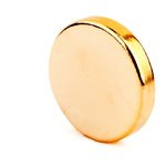 Неодимовый магнит диск 8х1.5 мм, золотой, 20шт, Forceberg