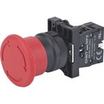 NP2-ES542 (40мм), Кнопка "грибок" с фиксацией красная OFF-ON
