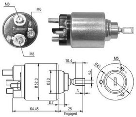 ZM1371, Реле втягивающее
