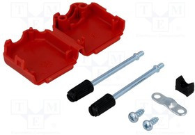 DPPK09-R-K, Корпус: для разъемов D-Sub; D-Sub 9pin,D-Sub HD 15pin; прямой