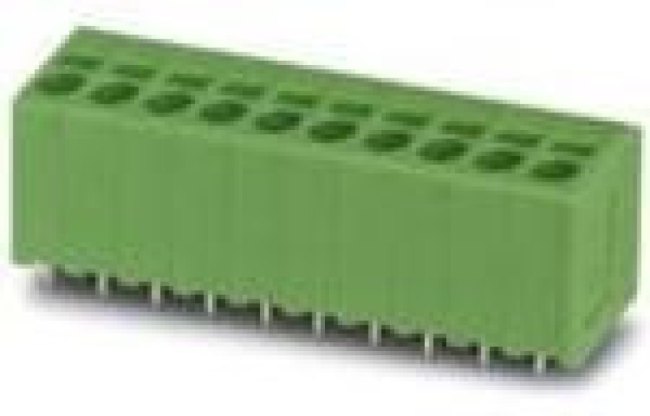 1991095, SPT 2.5/ 2-V-5.0 Series PCB Terminal Block, 2-Contact, 5mm Pitch, Through Hole Mount, 1-Row, Spring