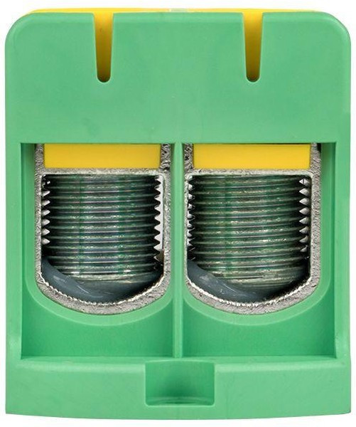 Клемма силовая вводная двойная КСВ 35-150кв.мм желт./зел. PROxima EKF kvs2-35-150-y-green