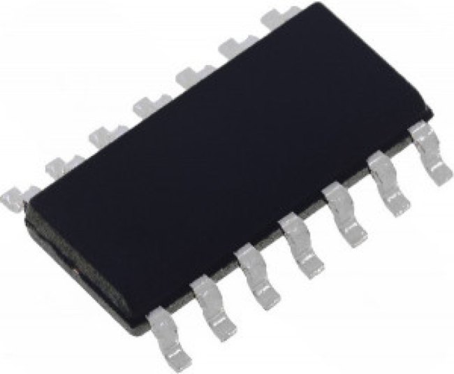 LM2902D, Счетверенный операционный усилитель малой мощности, [SO-14]