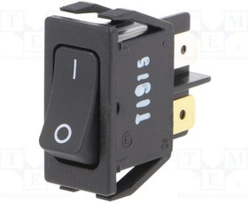 1552.3112, ROCKER; DPST; Pos: 2; ON-OFF; 16A/250VAC; black; IP40; none; 100m?