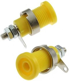 Z012 4mm panel jack YELLOW