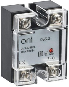 OSS-2-3-25-B, Реле твердотельное OSS-2 25А 380В AC 3-32В DC ONI