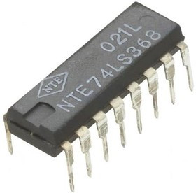 NTE74LS368, IC: digital; buffer,inverting,line driver; Ch: 6; TTL; THT; DIP16
