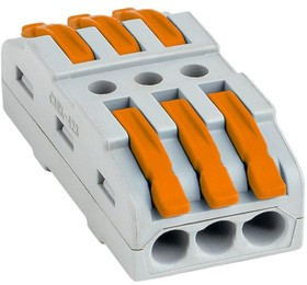 Клемма строительно-монтажная СМК проходная 222-423 3п 0.08-4кв.мм (уп.25шт) PROxima EKF plc-smk-423