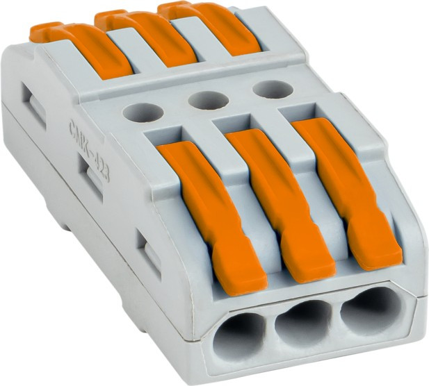 Клемма строительно-монтажная СМК проходная 222-423 3п 0.08-4кв.мм (уп.25шт) PROxima EKF plc-smk-423