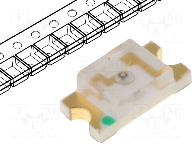 LL-S150UGC-2B, LED; SMD; 1206; yellow green; 10?16mcd; 3.2x1.6x1.1mm; 120°; 20mA
