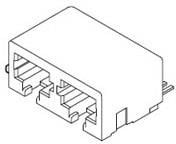 44193-0003, Modular Connectors / Ethernet Connectors 8POS R/A SMT 2 PORTS LOW PROFILE