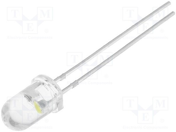 OSPW5X31A, LED; 5mm; white cold; blinking; 3000mcd; 30°; 3.5?4.8V; 20mA OSPW5X31A, LED; 5mm; white cold; blinking; 3000mcd; 30°; 3.5?4.8V; 20mA