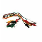 BU-00285, 5A Black, Green, Red, White, Yellow Test lead, 300V Rating - 0.46m Length