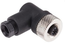 99 0437 142 05, Circular Connector, M12, Plug, Straight, Poles - 5, Screw Terminal, Cable Mount