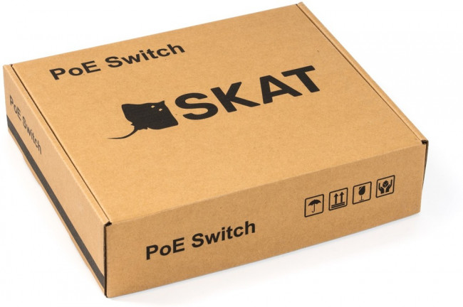 SKAT PoE-4E-2E v.2 коммутатор PoE Plus, мощность 65Вт, порты: 4-Ethernet, 2-Uplink SKAT PoE-4E-2E v.2 коммутатор PoE Plus, мощность 65Вт, порты: 4-Ethernet, 2-Uplink