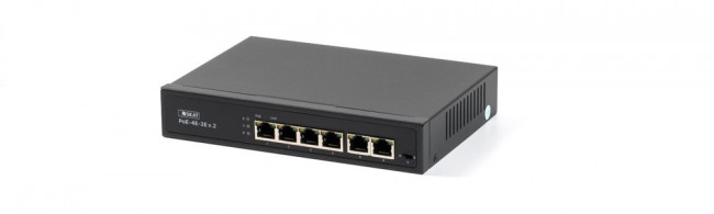 SKAT PoE-4E-2E v.2 коммутатор PoE Plus, мощность 65Вт, порты: 4-Ethernet, 2-Uplink SKAT PoE-4E-2E v.2 коммутатор PoE Plus, мощность 65Вт, порты: 4-Ethernet, 2-Uplink