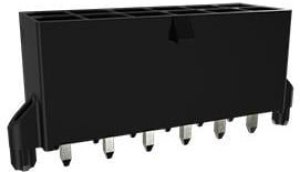 10142708-04100LF, Headers &amp; Wire Housings Minitek Power5.7 DR VTH HDR 4Pos 15Mic Au
