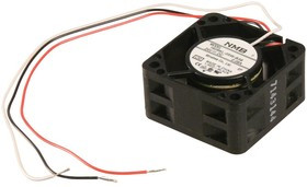 04020VA-24L-AL-00, DC Fans DC Tubeaxial Fan, 40x40x20mm, 24VDC, 7.4CFM, Rib, Ball, 3 Wire, Lock Sensor