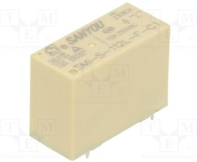 SMI-S-112L-C1, Реле: электромагнитное; SPDT; Uобмотки: 12ВDC; Iконтакт.макс: 12А