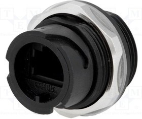 17-10019, Гнездо, соединитель, PIN: 8, Кат: 5e, Конф: 8p8c, IP67, Мат-л: пластик