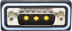 CDFR3W3113L461, Комбинированный разъем D Sub, IP67, NANOOK Series, DA-3W3, Штекер, 3 контакт(-ов), 3 Силовых, Пайка