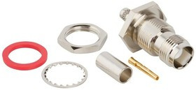 122168, RF Connectors / Coaxial Connectors TNC BULKHEAD CRIMP JACK RG58 50 OHM TF 122168, RF Connectors / Coaxial Connectors TNC BULKHEAD CRIMP JACK RG58 50 OHM TF