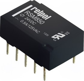 RSM850-6112-85-1024, Реле: электромагнитное, DPDT, Uобмотки: 24ВDC, 0,5A/125ВAC, 2А RSM850-6112-85-1024, Реле: электромагнитное, DPDT, Uобмотки: 24ВDC, 0,5A/125ВAC, 2А