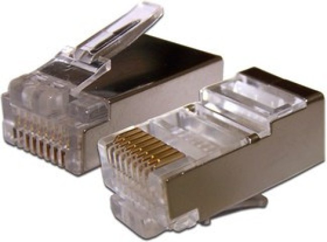 Коннектор RJ-45 8P8C FTP Кат. 6 экранированный, универсальный, 100 шт. в упак. PL45/S-8P8C-6