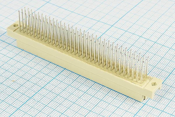 Разъем (прямоугольный соединитель) DIN41612 розетка, шаг P2.54, контакты 96HP[A+B+C]